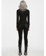 Punk Rave Black Gothic Punk Decadent Denim Pants for Women