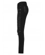 Punk Rave Black Gothic Punk Decadent Denim Pants for Women