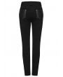 Punk Rave Black Gothic Punk Decadent Denim Pants for Women