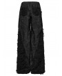 Punk Rave Black Gothic Punk Handsome Pleated Pants for Women