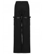 Punk Rave Black Gothic Punk Straight Wide Leg Pants for Women