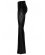 Punk Rave Black Gothic Classical Elegance Velvet Flared Pants for Women