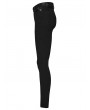 Punk Rave Black Gothic Dark Patterned Slim Fit Pants for Women