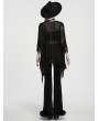 Punk Rave Black Gothic Tassel Batwing Sweater for Women