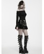 Punk Rave Black Punk Dark Gothic Pullover Sweater for Women