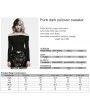 Punk Rave Black Punk Dark Gothic Pullover Sweater for Women