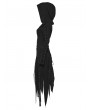Punk Rave Black Gothic Punk Hooded Asymmetrical Dress