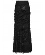 Punk Rave Black Gothic Punk Asymmetric Decadent Fishtail Skirt