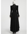 Punk Rave Black Gothic Victorian Vintage Long Velvet Dress