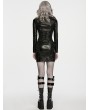 Punk Rave Black Gothic Punk Sexy Chain Bodycon Mini Dress
