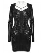 Punk Rave Black Gothic Punk Sexy Chain Bodycon Mini Dress