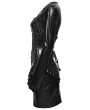 Punk Rave Black Gothic Punk Sexy Chain Bodycon Mini Dress