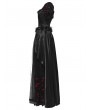 Punk Rave Black and Red Gorgeous Rose Sequin Beaded Gothic Party Dress