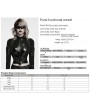 Punk Rave Black Gothic Punk Functional Harness Corset Belt