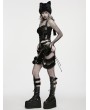 Punk Rave Black Gothic Punk Cat Ear Futuristic Hat
