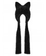 Punk Rave Black Gothic Punk Cat Ear Futuristic Hat