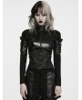 Punk Rave Black Gothic Punk Eyelets Pin Visual Corset Belt