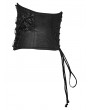 Punk Rave Black Gothic Punk Eyelets Pin Visual Corset Belt