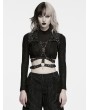 Punk Rave Black Gothic Punk Rivet Buckle Wrap Harness