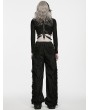 Punk Rave Black Gothic Punk Rivet Buckle Wrap Harness