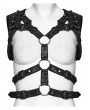 Punk Rave Black Gothic Punk Rivet Buckle Wrap Harness