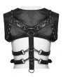 Punk Rave Black Gothic Punk Rivet Buckle Wrap Harness