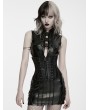Punk Rave Black Gothic Cyberpunk PU Leather Corset Belt