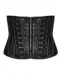 Punk Rave Black Gothic Cyberpunk PU Leather Corset Belt