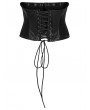 Punk Rave Black Gothic Cyberpunk PU Leather Corset Belt