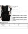 Punk Rave Black Gothic Crystal Beaded Lace Gloves