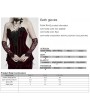 Punk Rave Red Gothic Crystal Beaded Lace Gloves