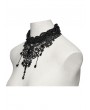 Punk Rave Black Crystal Glamorous Gothic Lace Choker