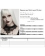 Punk Rave Black Crystal Glamorous Gothic Lace Choker