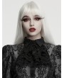 Punk Rave Black Retro Gothic Floral Lace Collar