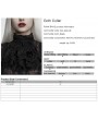 Punk Rave Black Retro Gothic Floral Lace Collar