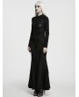 Punk Rave Black Rose Printed Gothic Base T-Shirt for Women