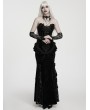 Punk Rave Black Gorgeous Gothic Lace Applique Corset Top for Women