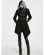 Punk Rave Black Gothic Punk Asymmetrical Lapel Jacket for Women