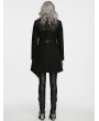 Punk Rave Black Gothic Punk Asymmetrical Lapel Jacket for Women