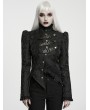 Punk Rave Black Gothic Gorgeous Asymmetric Layered Coat for Women