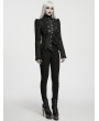 Punk Rave Black Gothic Gorgeous Asymmetric Layered Coat for Women