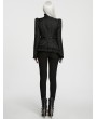 Punk Rave Black Gothic Gorgeous Asymmetric Layered Coat for Women