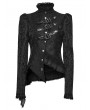 Punk Rave Black Gothic Gorgeous Asymmetric Layered Coat for Women