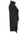 Punk Rave Black Gothic Gorgeous Asymmetric Layered Coat for Women