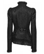Punk Rave Black Gothic Gorgeous Asymmetric Layered Coat for Women