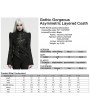 Punk Rave Black Gothic Gorgeous Asymmetric Layered Coat for Women