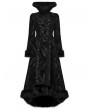 Punk Rave Black Gothic Elegant Vintage Stand Collar Jacket for Women