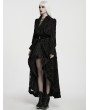 Punk Rave Black Decadent Gothic Cotton Linen Shirt for Women