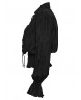 Punk Rave Black Decadent Gothic Cotton Linen Shirt for Women