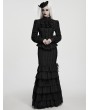 Punk Rave Black Gothic Victorian Classic Women's Shirt with Detachable Collar